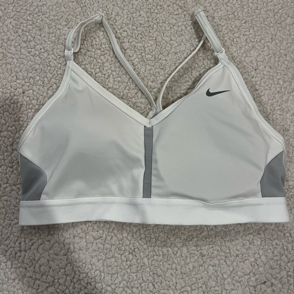 Nike Other - White Nike sports bra, size M, adjustable straps.
